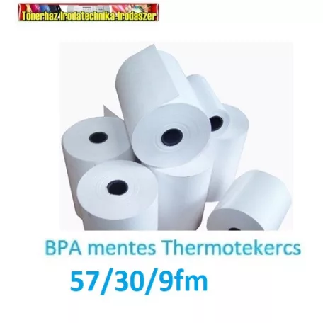 57mmx9fmx12mm hőpapír BPA mentes (thermo szalag)  (57x30,57/30)