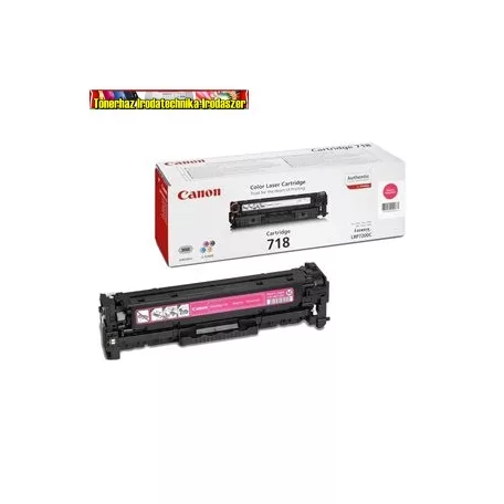 Canon CRG-718 eredeti toner magenta (CRG718,CRG 718) 2,9K