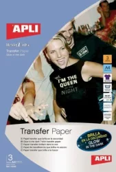 Apli Vasalható tintasugaras fólia - sötétben világító 3ív/cs Ref.10248 Apli Vasalható tintasugaras fólia - sötétben világító 3ív/cs Ref.10248