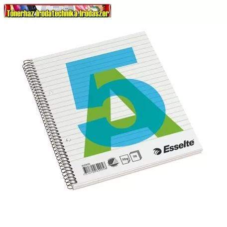 Esselte Spirálfüzet -75822/62905- A5 VONALAS perforált és lyukasztott 70lap