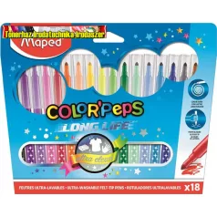 Maped COLOR PEPS mosható filctoll, 18 db/doboz 