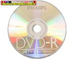 Philips DVD-R lemez, 4,7GB, 16x, vékony(slim)tok, 