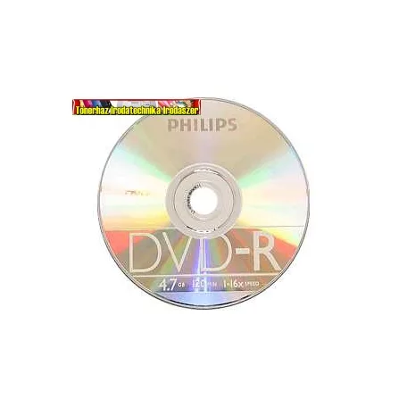 Philips DVD-R lemez, 4,7GB, 16x, vékony(slim)tok, 
