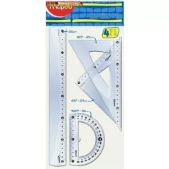   Maped műanyag, 4 db-os, nagy vonalzókészlet Start (vonalzó készlet)