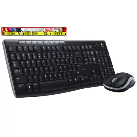 LOGITECH Vezeték Nélküli Billentyűzet + Optikai egér DESKTOP MK270