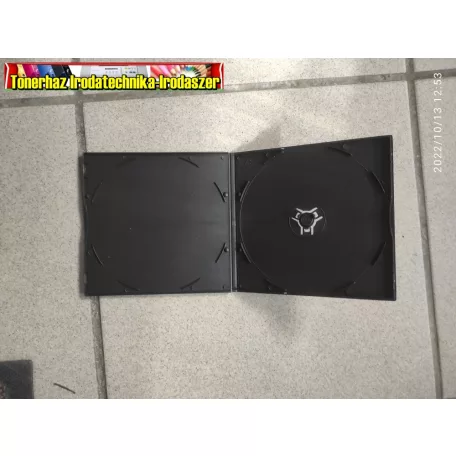 Slim  CD , DVD tok 1db-os (vékony cd tartó) fekete