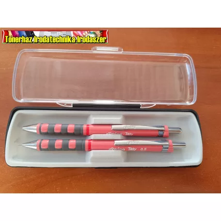 Rotring írószer készlet tearózsa (1db Rotring tikky 0,5 ceruza+ Rotring tikky golyóstoll)