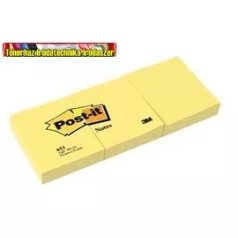   3M 653 POST-IT,Öntapadó jegyzettömb, 38x51 mm, 100 lap,  sárga