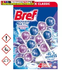   Bref Power Aktív Wc illatosító Trio Pack 3x50gr. Levendula