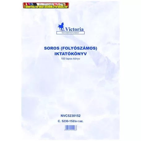Iktatókönyv soros A/4 C.5230-152/A Vic.